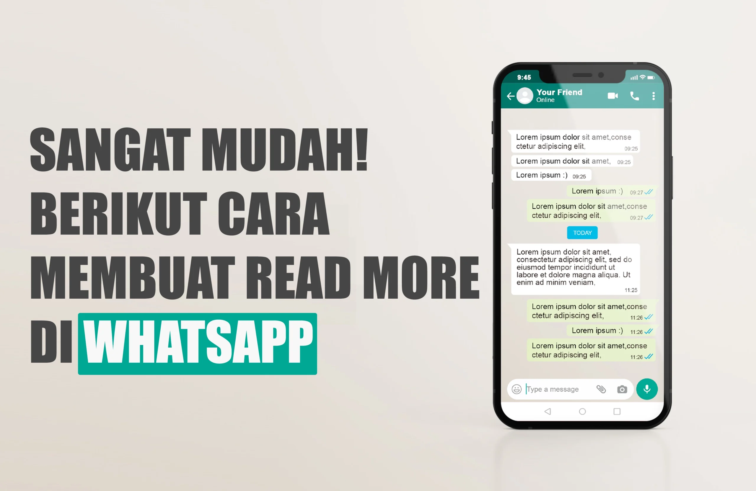 Cara membuat Read more di Whatsapp